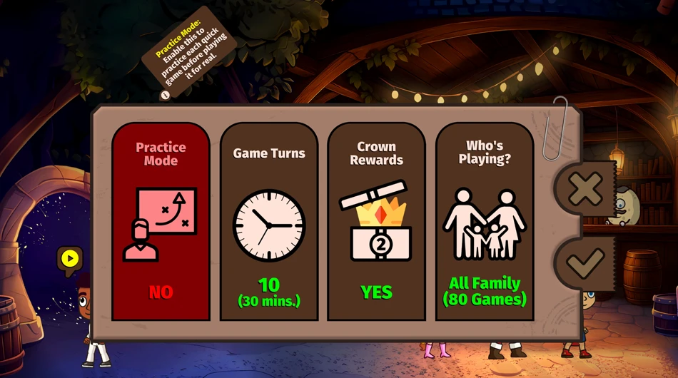 Family-friendly violence-free cartoon 2D game visuals