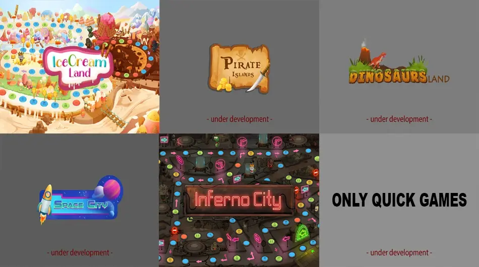 5 interactive game boards with 10 exciting characters